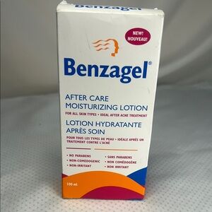 Benzagel After Care Moisturizing Lotion Squalane NIB 100ml All Types of Skin